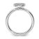 Sterling Silver Stackable Expressions Peace Symbol Diamond Ring 0.117ctw