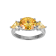 Yellow Cubic Zirconia Platinum Over Sterling Silver November Birthstone
Ring 5.49ctw