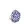 Rhodium Over Sterling Silver Mixed Shape Tanzanite and White Zircon Ring 9.17ctw
