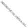 Stainless Steel Brushed and Polished Cross Bracelet