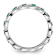 Sterling Silver Stackable Expressions Lab Created Emerald Ring 0.22ctw