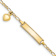 10k Yellow Gold Children's Figaro Link ID Bracelet