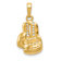 14k Yellow Gold Polished Cut-out Boxing Glove Charm