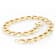 Italian Grumetta Reversible Link Bracelet In Solid 14K Yellow Gold