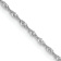 Rhodium Over 14k White Gold 1.1mm Solid Singapore 14 Inch Chain