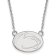 Rhodium Over Sterling Silver LogoArt Penn State University Small Pendant Necklace