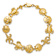 14k Yellow Gold Textured Sea Life Theme Bracelet
