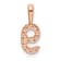 14k Rose Gold Diamond Number 9 Pendant