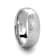 CHANDLER Domed Hammered Finish White Tungsten Ring 8mm