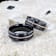 ADELARD Rose Gold Braided Brushed Center Black Tungsten Wedding Band
With Polished Beveled Edges 8mm