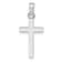 Rhodium Over 14k White Gold Polished Cross Pendant