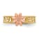 14K Two-tone Flower Toe Ring