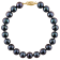 14k Yellow Gold 5-6mm Black Freshwater Pearl Bracelet