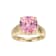 Pink And White Cubic Zirconia 18k Yellow Gold Over Silver October
Birthstone Ring 7.12ctw