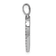 Rhodium Over 14K White Gold Diamond Letter P Initial Pendant