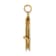 14k Yellow Gold 3D Moveable Brushed and Textured LOVE Book Pendant with
Enameled Flower