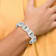 Stainless Steel Brushed Polished and Laser Cut Crosses Bracelet