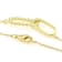 Delicate Oval Link CZ Pendant Necklace In 18K Gold Over Sterling Silver