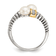 Sterling Silver Antiqued with 14K Accent Freshwater Cultured Pearl and
Diamond By-Pass Ring
