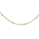 14K Yellow Gold Polished Cube Stations with 2-inch Ext. Necklace