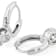 Moissanite Solitaire Stud Huggie Hoop Earrings In Platinum-Enhanced
Sterling Silver