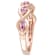 Pink Sapphire 14K Rose Gold Ring 0.30ctw