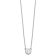 Rhodium Over Sterling Silver Tiny Circle Block Letter C Initial Necklace