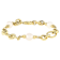 Cultured Freshwater Pearl Station Bracelet In 18K Gold Over Bronze 8mm
Lobster Clasp