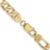 14K Yellow Gold 7.5mm Flat Figaro Chain Necklace