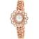 Christian Van Sant Women's Chantilly White Dial, Rose Stainless Steel Watch