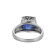 Lab Created Blue Sapphire And Cubic Zirconia Platinum Over Silver
September Birthstone Ring 4.45ctw