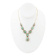 Barse Turquoise Roped Statement Y-Necklace In Bronze