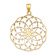 14K Two-tone Gold  Diamond-Cut Sphere Pendant
