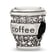 Sterling Silver Crystal To-Go Coffee Cup Bead