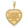 14k Yellow Gold Textured Reversible FOR A SPECIAL GRANDMA Heart Pendant