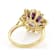 Amethyst Hexagon Star Cut And White Zircon Ring In 18K Gold Over
Sterling Silver 4.06ctw