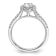 Rhodium Over 14K White Gold Eternal Promise Lab Grown Diamond Halo
Complete Ring 0.748ctw