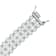 Triple-Strand Pearl And CZ Bracelet In Sterling Silver