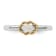 14K Yellow Gold Over Sterling Silver Stackable Expressions Moonstone
Polished Ring