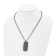 Stainless Steel Brushed and Laser Cut Black IP-plated Double Dog Tag
20-inch Necklace
