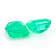 Colombian Emerald 5mm Emerald Cut Matched Pair 1.30ctw