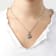 Initial B Charm Pendant Necklace In Silver-Tone