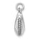 Rhodium Over 14k White Gold Diamond Fortune Cookie Pendant