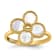 14K Yellow Gold Mother of Pearl Flower Ring
