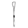 14K White Gold Gatsby Diamond Initial T Charm