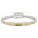 Oval And Round Lab-Grown Diamond Band Ring In 14K Gold Over Sterling
Silver 0.40ctw