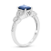 1.15ctw Sapphire and Diamond Ring in 14k White Gold