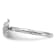 Sterling Silver Stackable Expressions Diamond Turtle Ring 0.035ctw