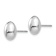 Rhodium Over 14k White Gold Polished 10mm Stud Earrings