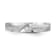 Rhodium Over 14K White Gold AA Quality Trio Ladies Wedding Band